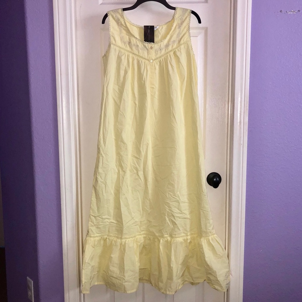 Maxi Yellow Nightgown Alexander Del Rossa